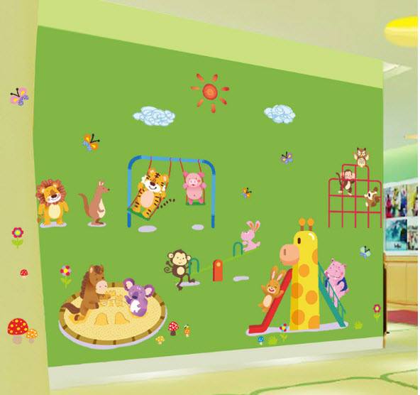 Decal công viên vui nhộn 2 hiệu Zooyoo